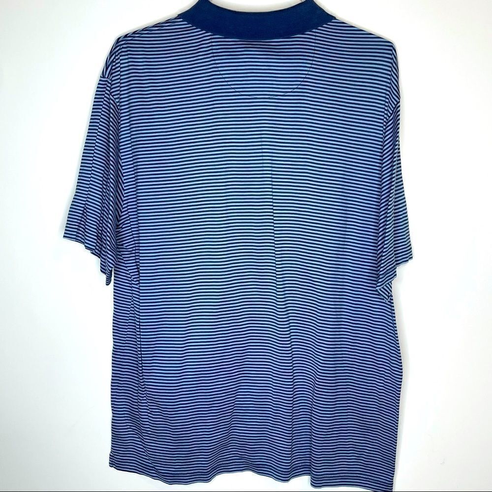 XL Donald Trump Signature Collection Blue-White 100% Cotton SS Polo - Picture 4 of 4